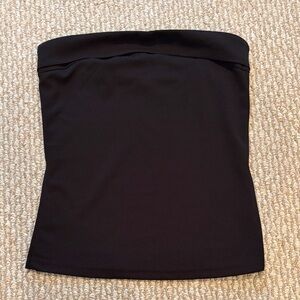 Black Fold Over Tube Top